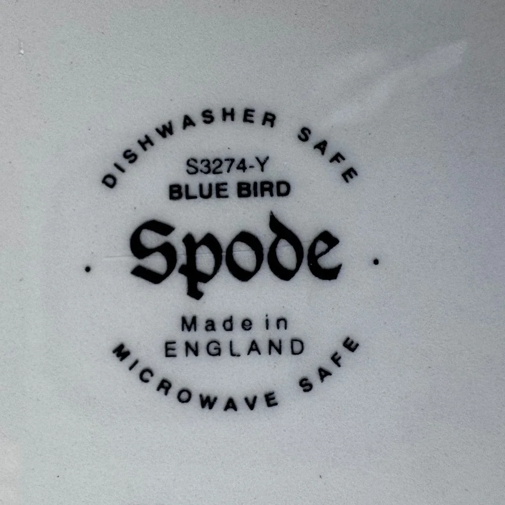 Spode Blue Bird Dinner Plate 10.5